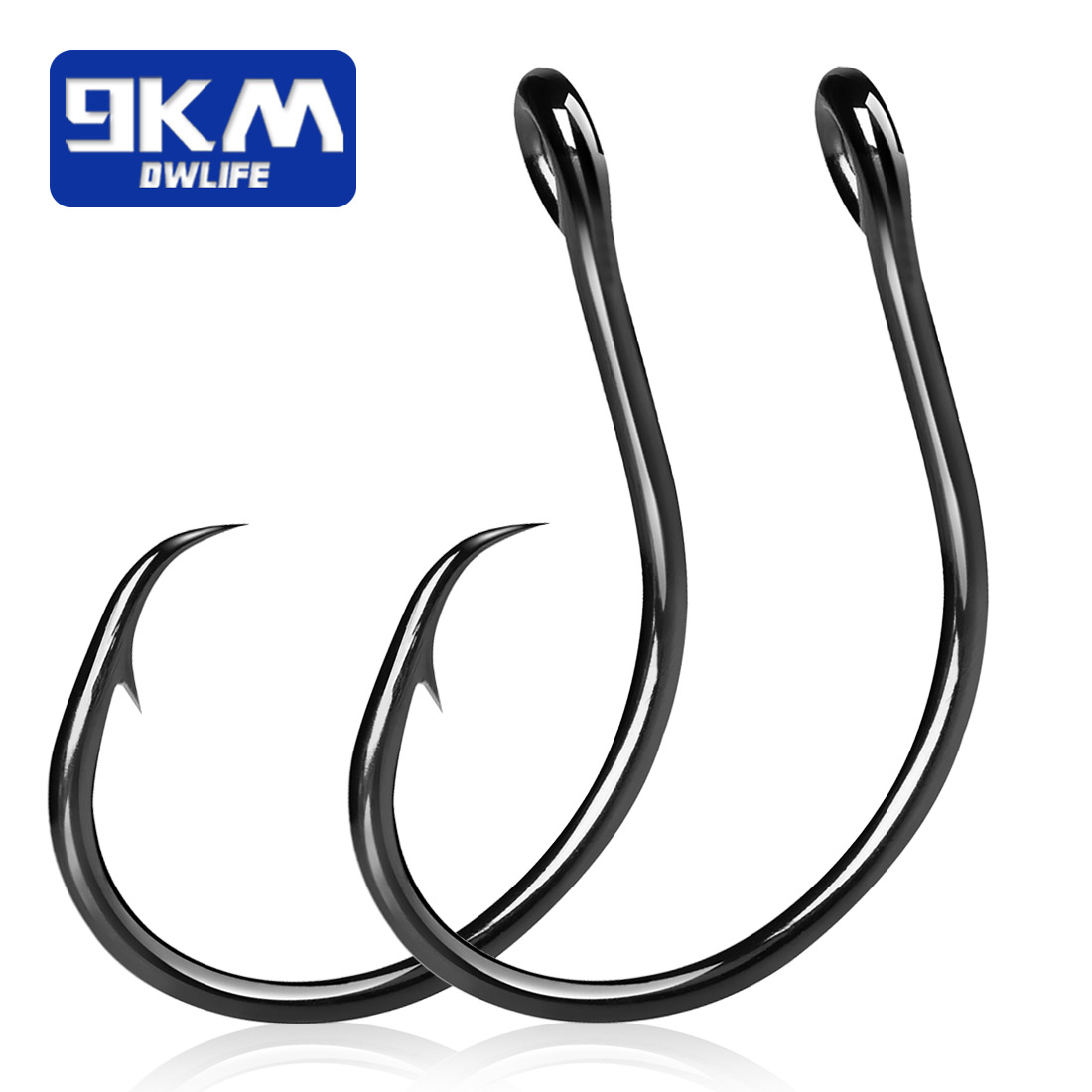 Fishing Hook Offset - 9KM 25-50 piezas de anzuelos circulares