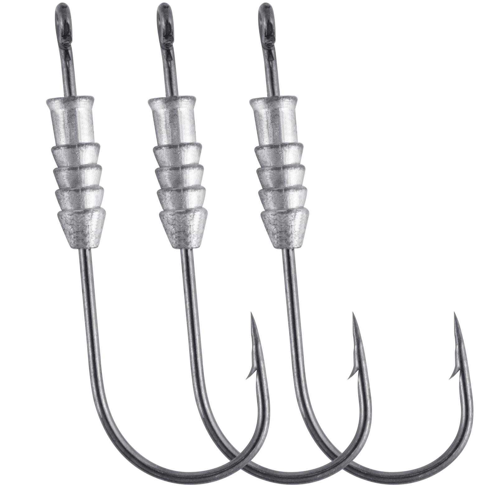 Fishing Hook Offset - Ganchos de gusano ponderados para pesca,