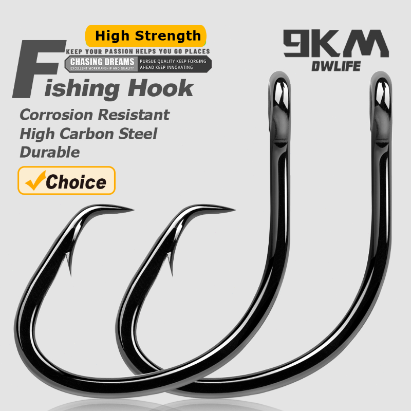 Fishing Hook Offset - Anzuelos circulares de 9KM, 25 ~