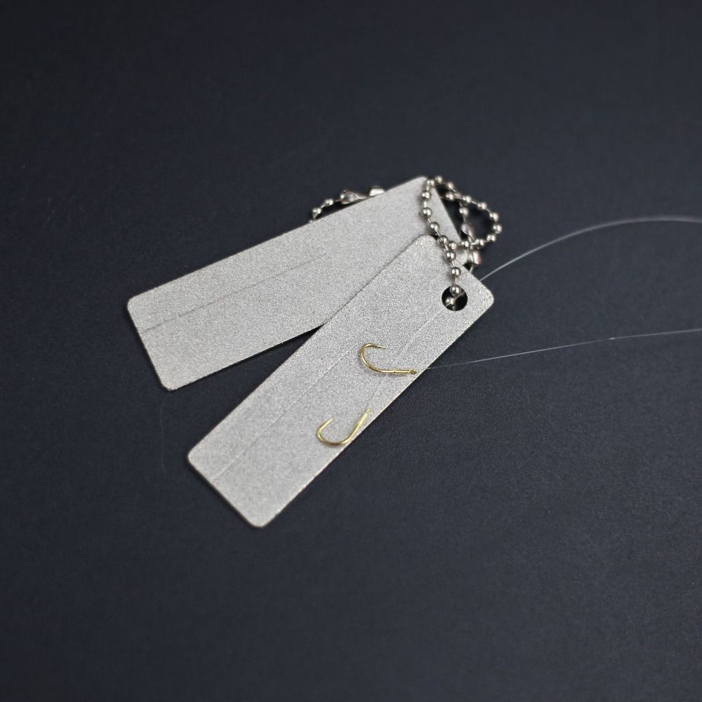 Fishing Hook Sharpener - Mini afilador de diamante tipo llavero,