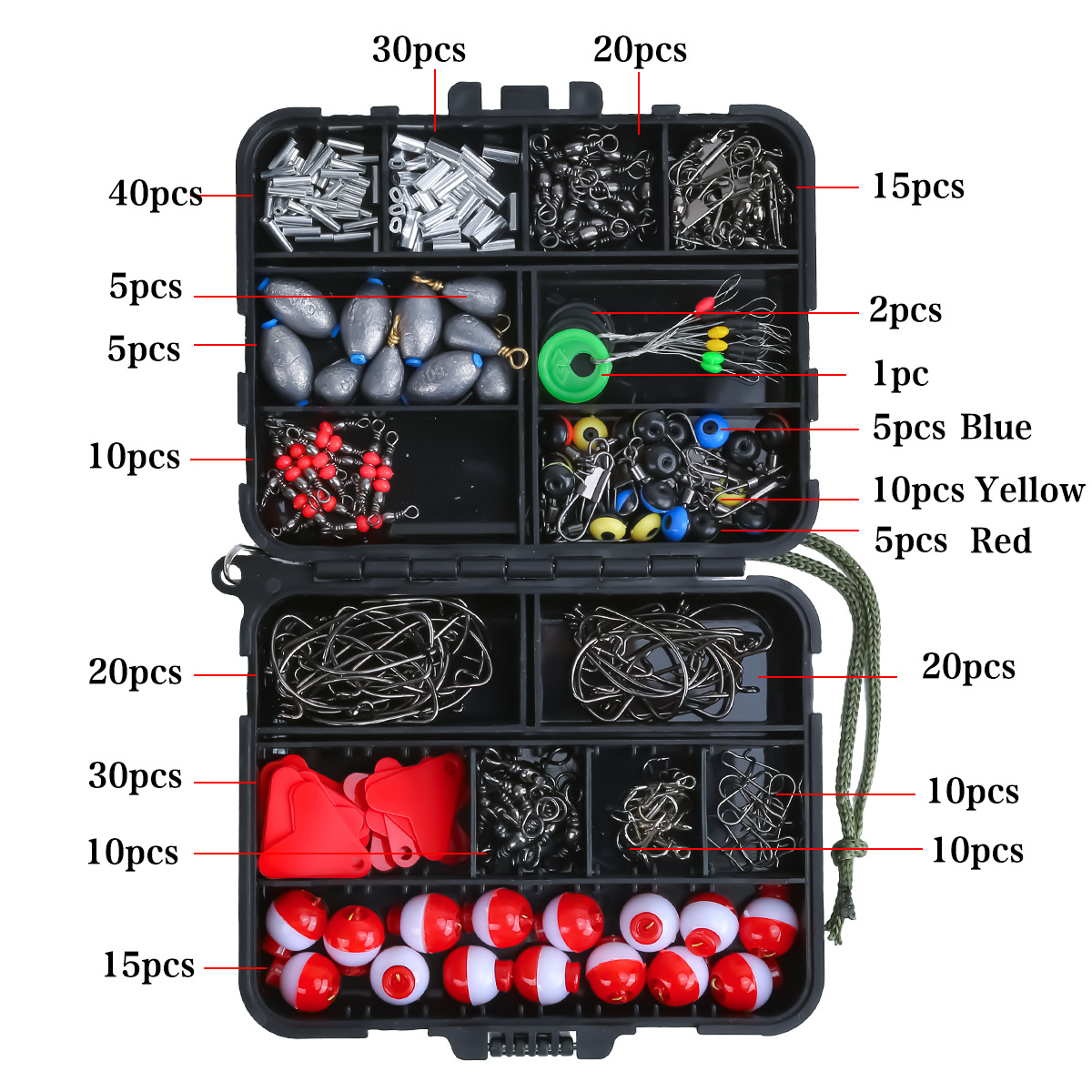 Kit de 263 piezas de accesorio - Fishing Hook Box reseña y precio