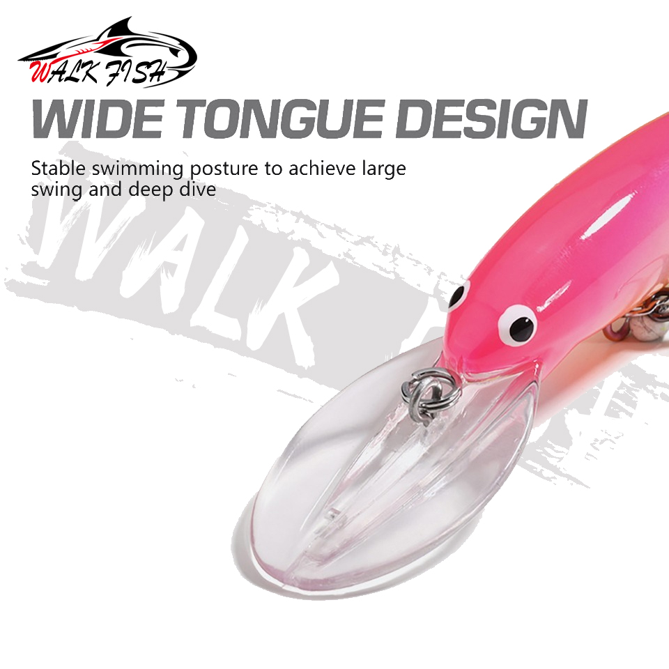 WALK FISH-Señuelos de pesca fl - Fishing Hook Size reseña y precio