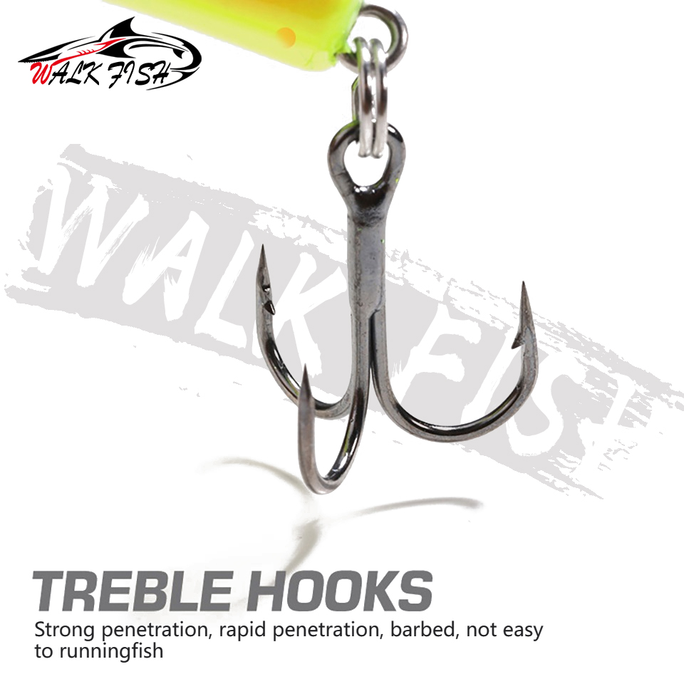 WALK FISH-Señuelos de pesca fl - Fishing Hook Size reseña y precio