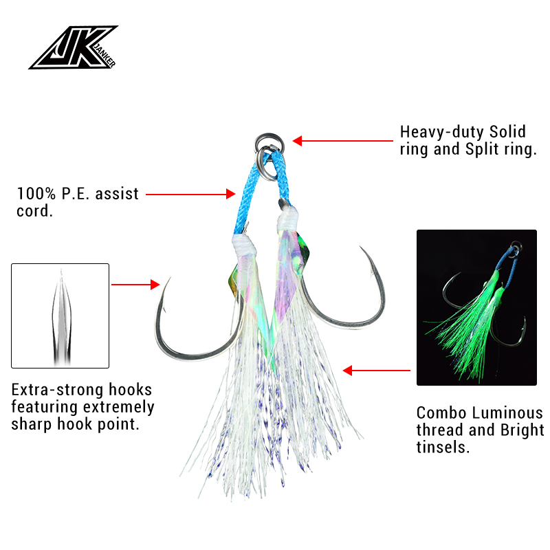 JK LAI-L-anzuelo de pesca vert - Fishing Hook Assortment reseña y precio