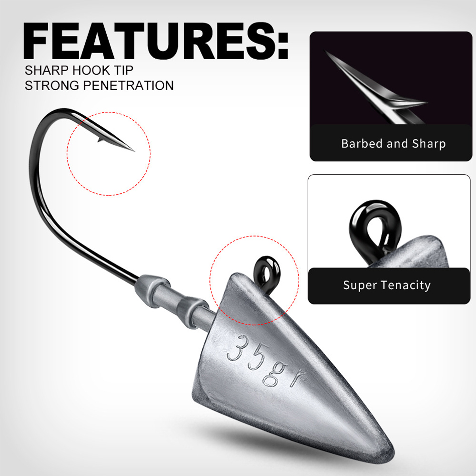 Anzuelos de cabeza triangular  - Fishing Hook Offset reseña y precio